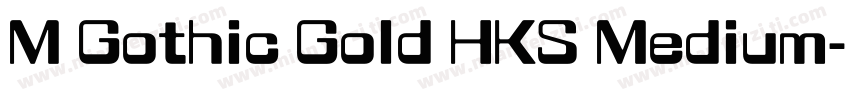M Gothic Gold HKS Medium字体转换